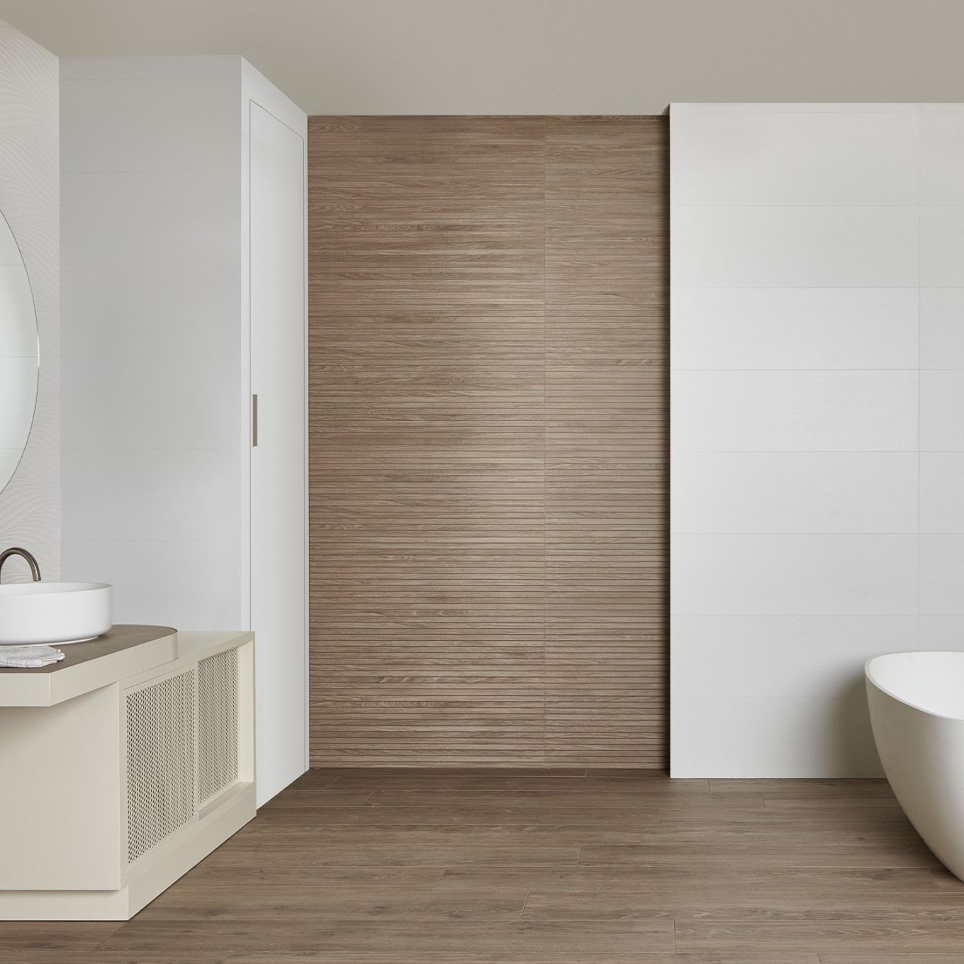 Matterhorn Taupe Decor Matt Ceramic Tile 1000x333mm