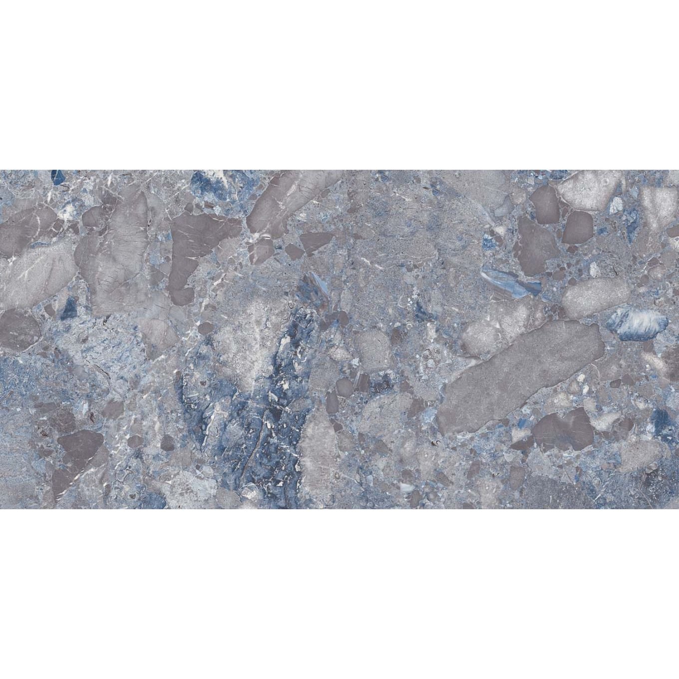 Stevenage Blue Gloss Porcelain Tile 600x1200mm