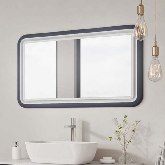 Stonehouse Slate Grey Illuminated LED Mirror 980mm