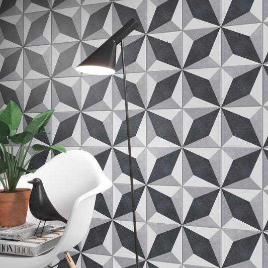 Palermo Mix 4 Matt Porcelain Tile 200x200mm