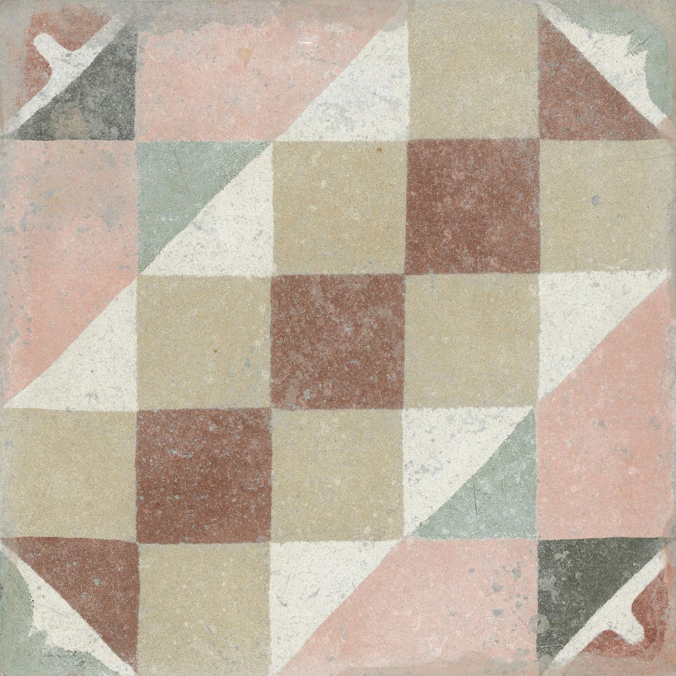 Machu Favara Matt Porcelain Patterned Tile 223x223mm