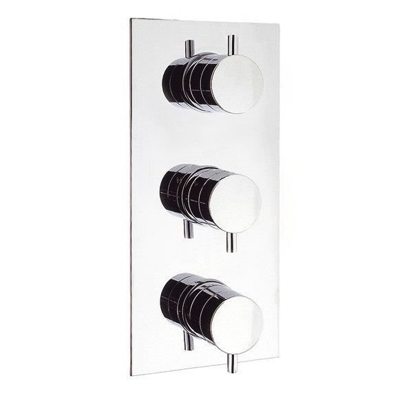 Kai Lever 2 Outlet 3 Handle Concealed Thermostatic Shower Valve Portrait