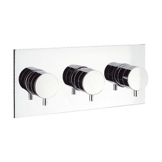 Kai Lever 3 Outlet 3 Handle Concealed Thermostatic Shower Valve Landscape