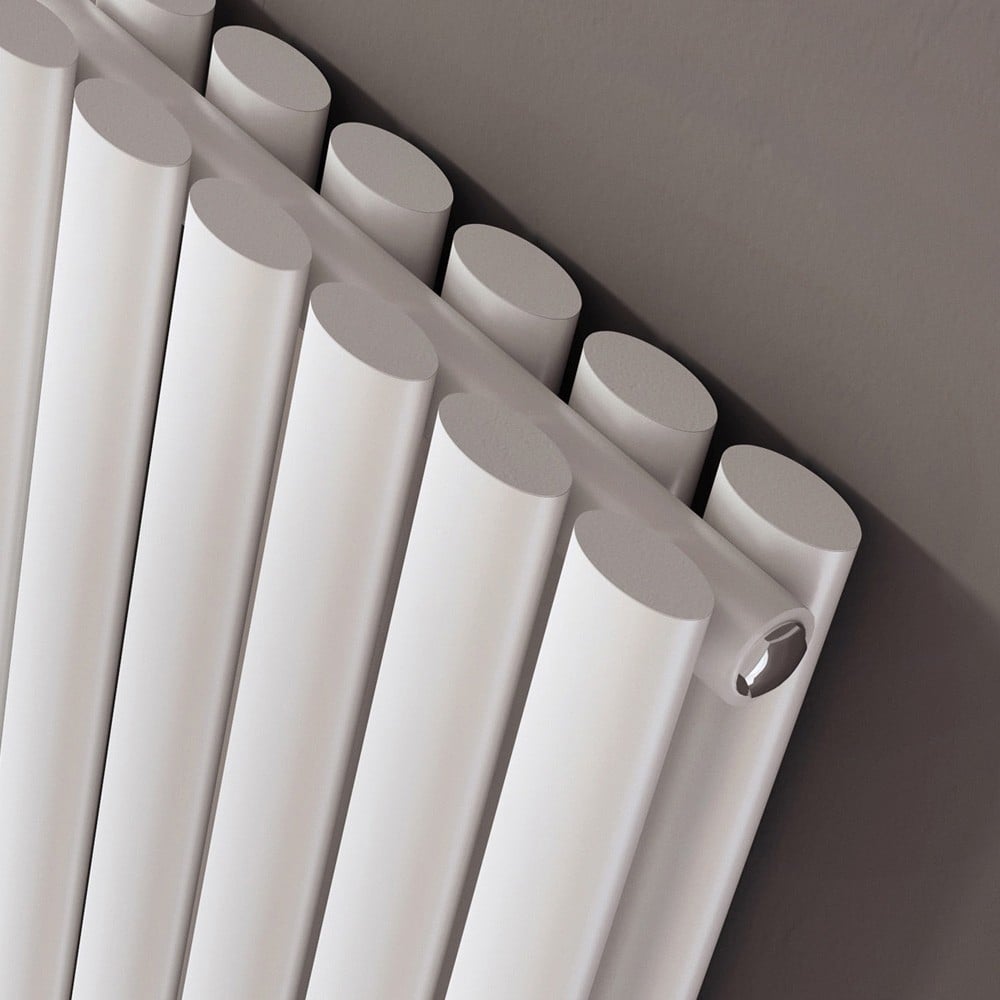 Islington White Double Horizontal Radiator 600x1180mm