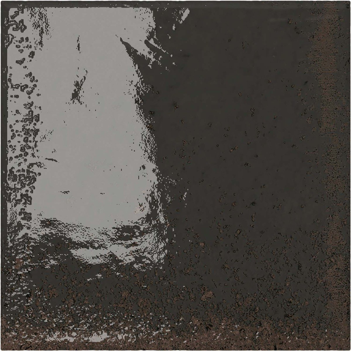 Bergamo Black Porcelain Square Brick Tile 150x150mm