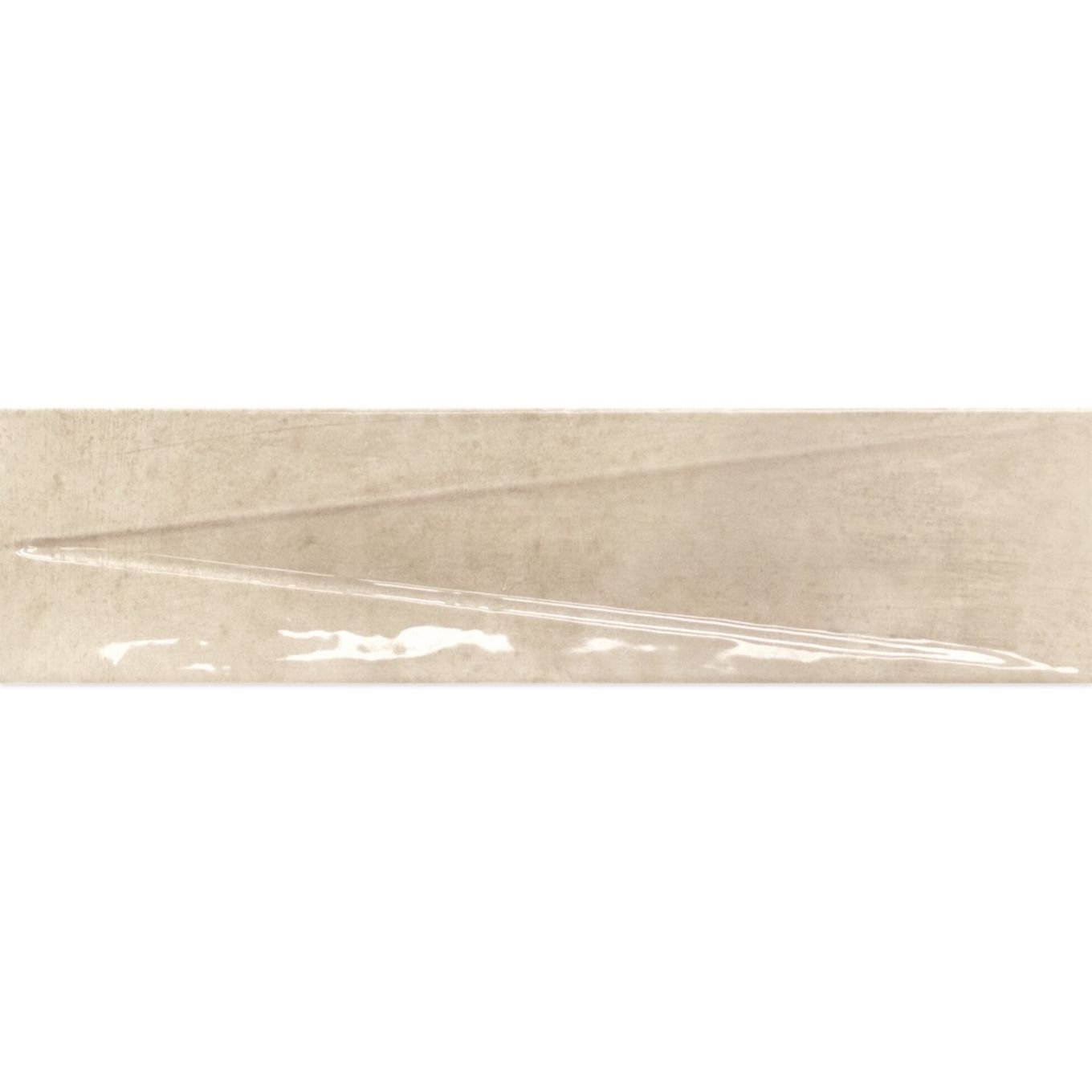 Babylon Brown Gloss Ceramic Decor Brick Tile 246x60mm