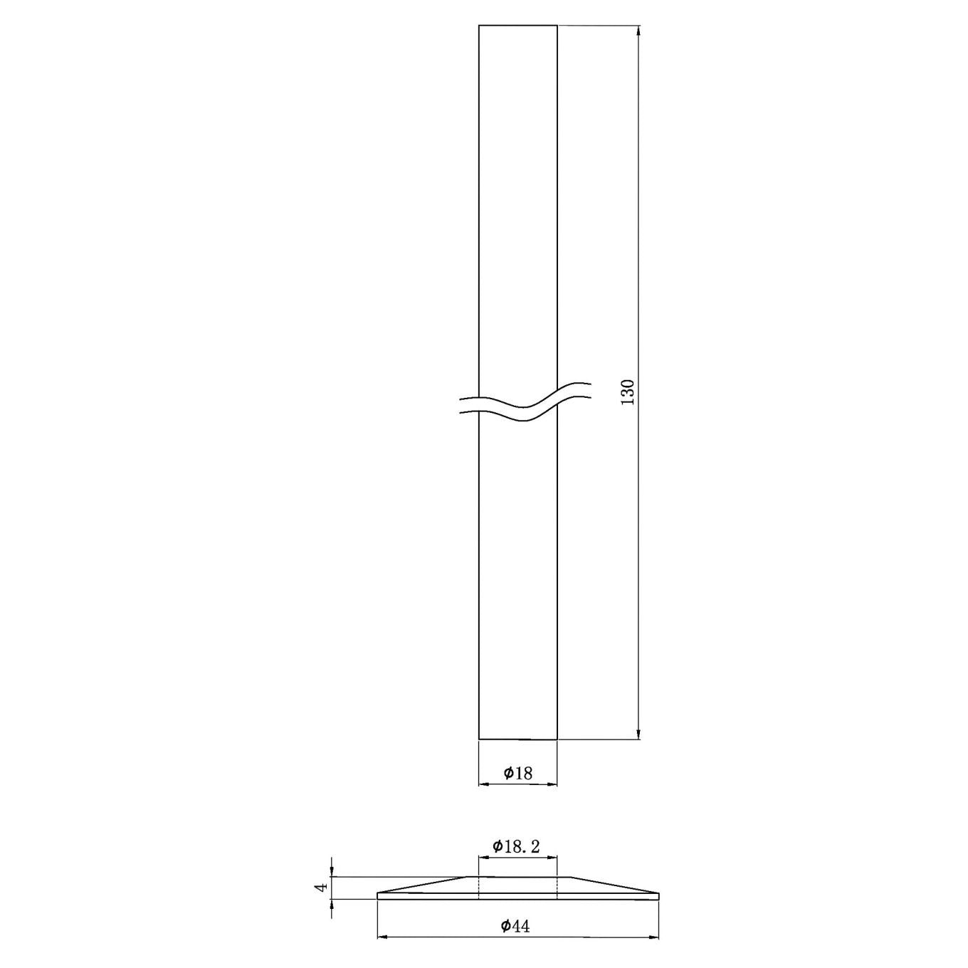 Antique Brass Pipe Sleeve Kit 130mm