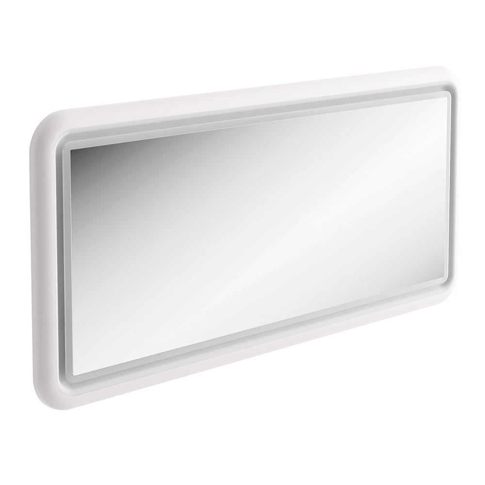 Stonehouse Matt White Illuminated LED Mirror 1180mm