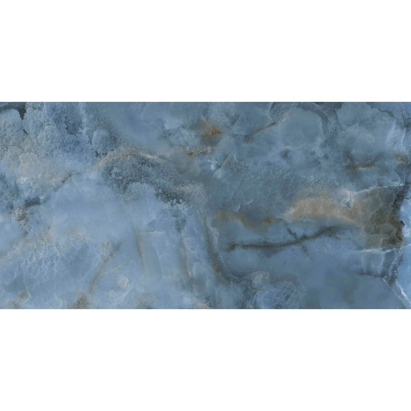 Osaka Blue Super Polished Porcelain Onyx Tile 600x1200mm