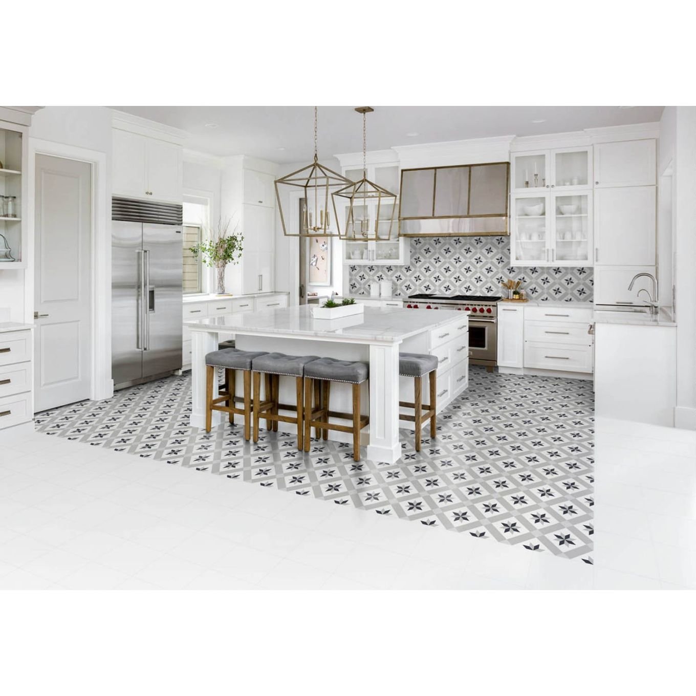 Encino Lunar Grey Matt Porcelain Tile 250x250mm