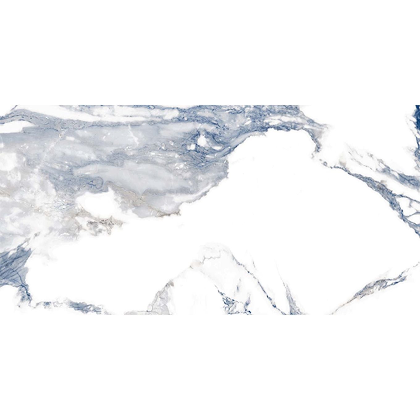 Charlie Blue Marble Polished Porcelain Tile 300x600mm