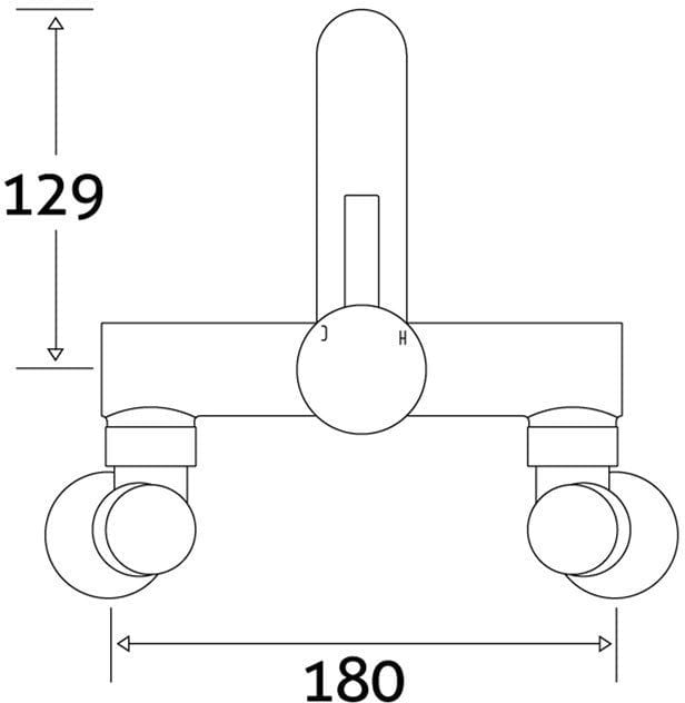 Twyford Chrome Bath Filler Tap