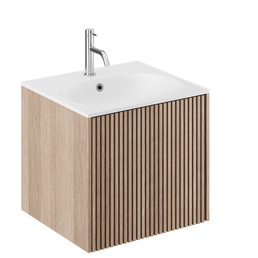 Limit 500 Single Drawer Unit with Matt White Basin