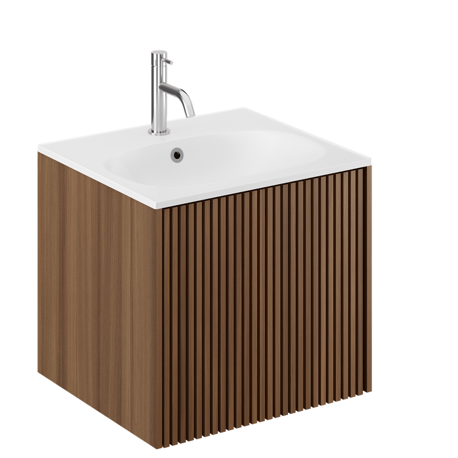 Limit 500 Single Drawer Unit with Matt White Basin