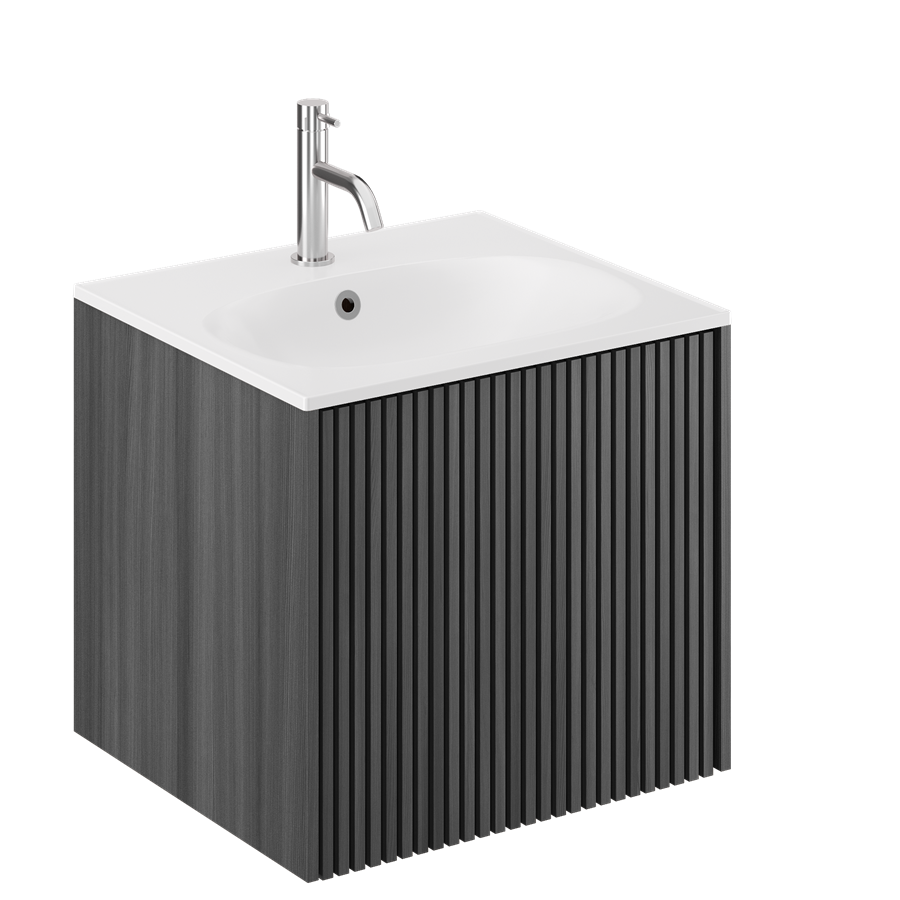 Limit 500 Single Drawer Unit with Matt White Basin
