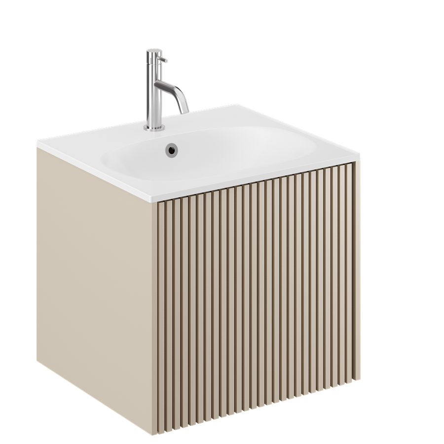 Limit 500 Single Drawer Unit with Matt White Basin