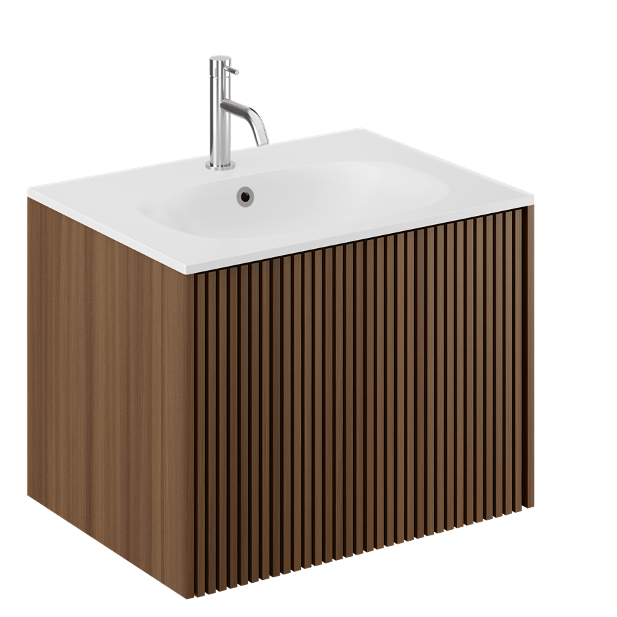 Limit 600 Single Drawer Unit with Matt White Basin