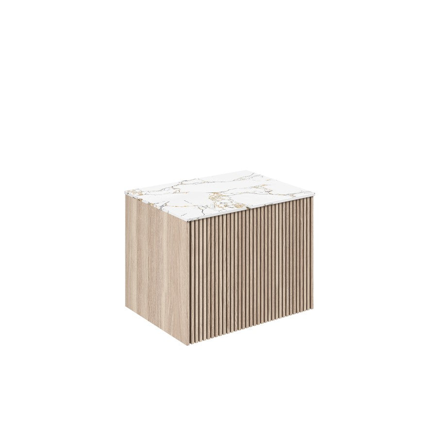 Limit 600 Single Drawer Unit with Gold Vein Estatuario Worktop