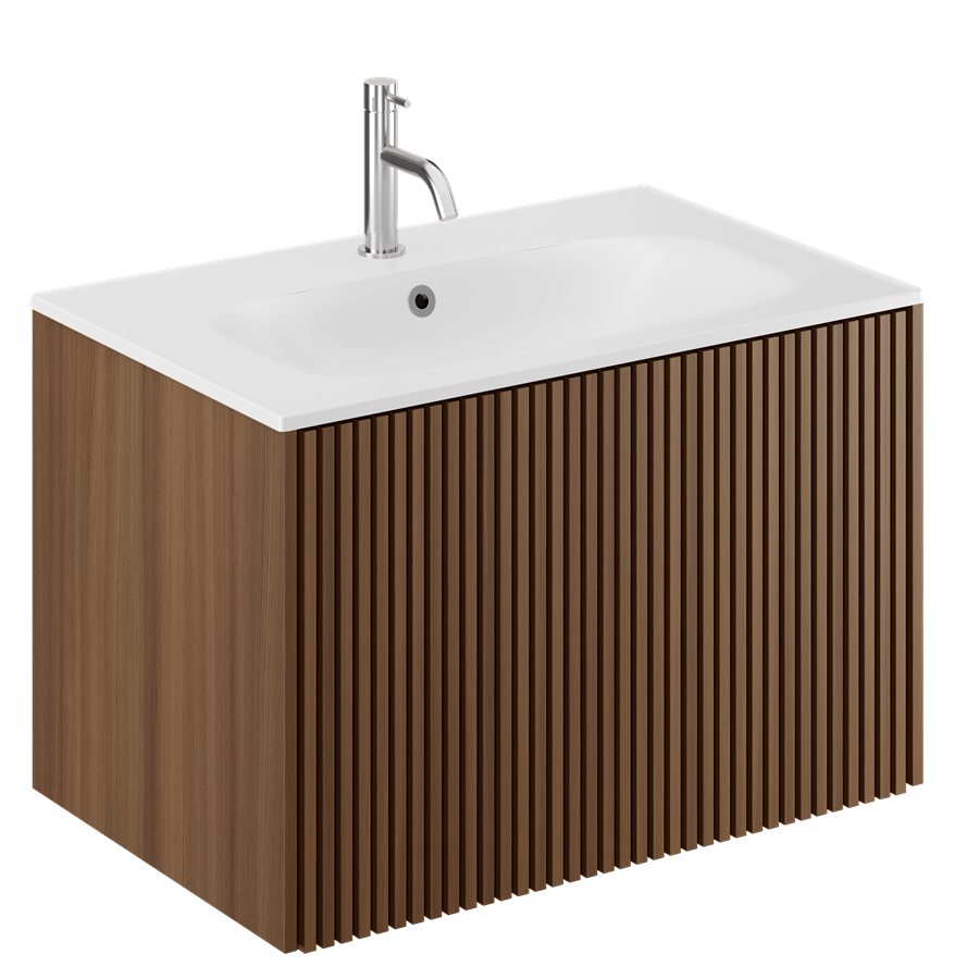 Limit 700 Single Drawer Unit with Matt White Basin