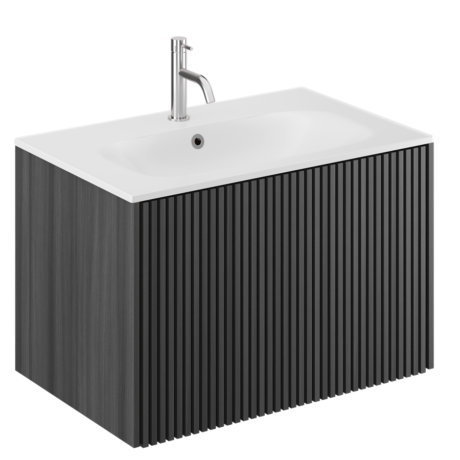 Limit 700 Single Drawer Unit with Matt White Basin
