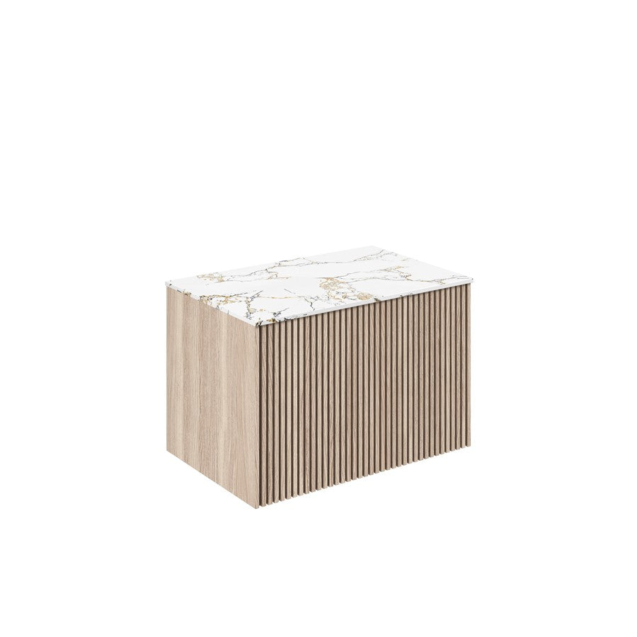 Limit 700 Single Drawer Unit with Gold Vein Estatuario Worktop