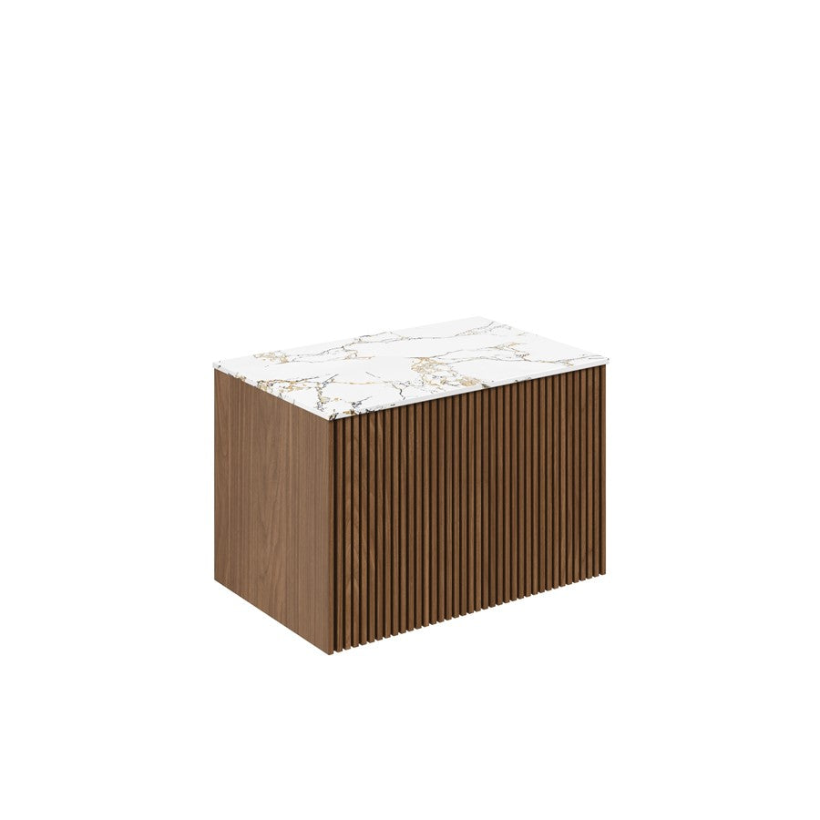 Limit 700 Single Drawer Unit with Gold Vein Estatuario Worktop
