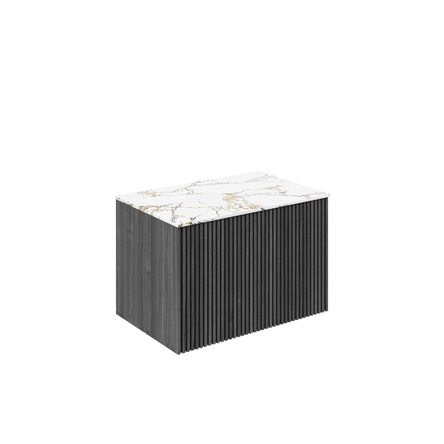 Limit 700 Single Drawer Unit with Gold Vein Estatuario Worktop