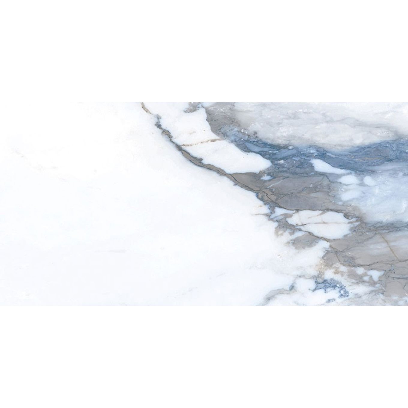 Charlie Blue Marble Polished Porcelain Tile 300x600mm