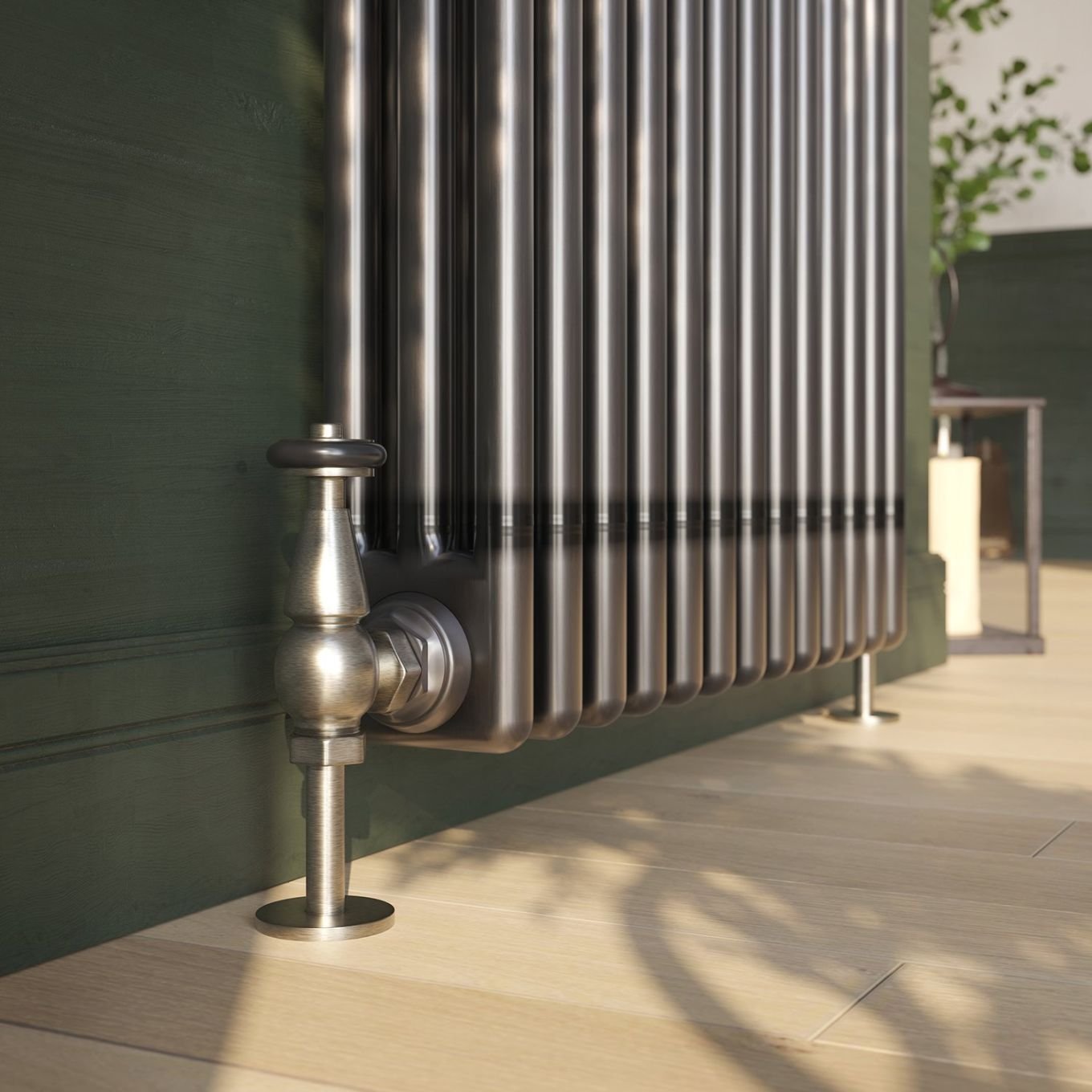 Clement Raw Metal Triple Horizontal Column Radiator 300x1010mm
