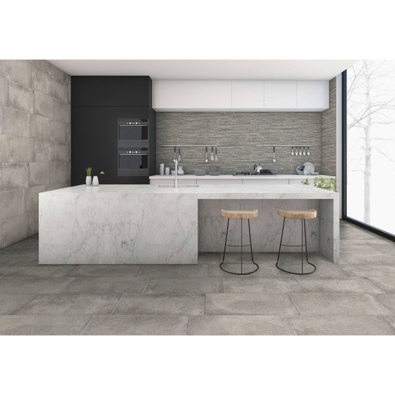 Porta Silver Plain Porcelain Tile 330x670mm