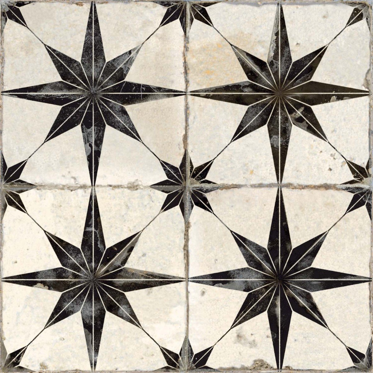 Hades Star Black Lappato Ceramic Tile 450x450mm