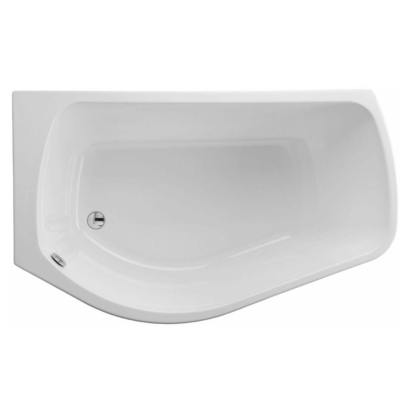Carron Profile Left Hand Acrylic Shower Bath - 1500x900mm