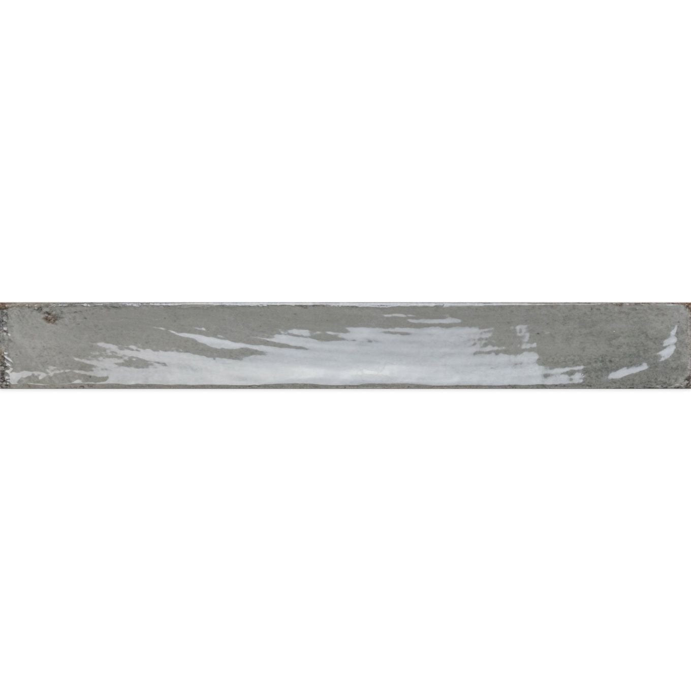 Capri Grey Gloss Ceramic Brick Tile 400x50mm
