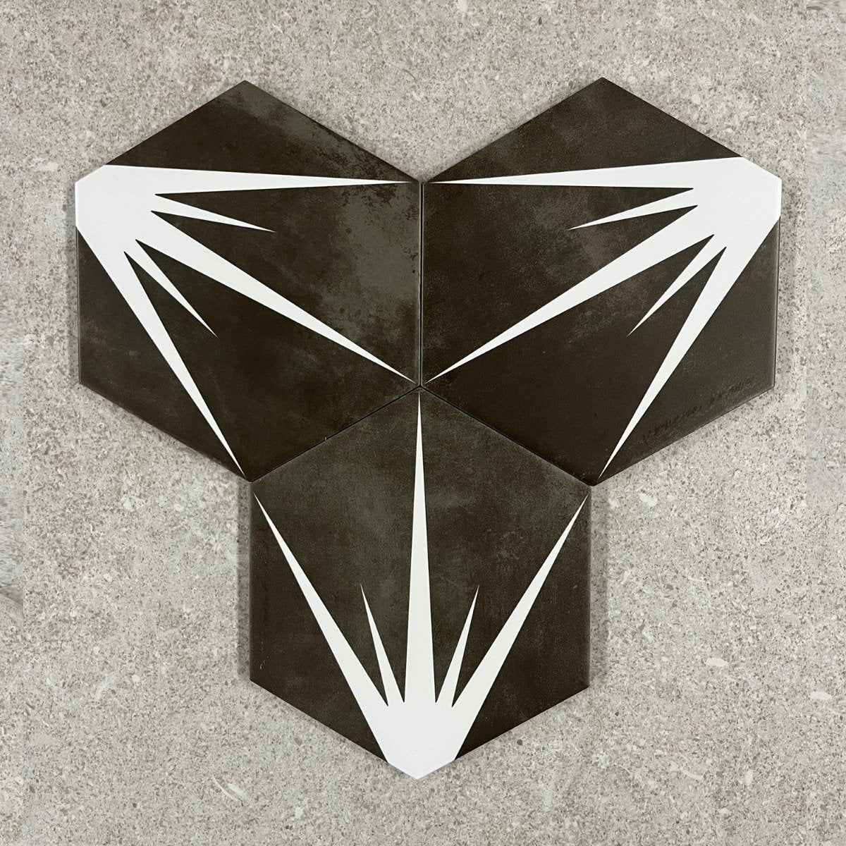 Lotus Hex Matt Marengo Hexagon Porcelain Tile 198x228mm