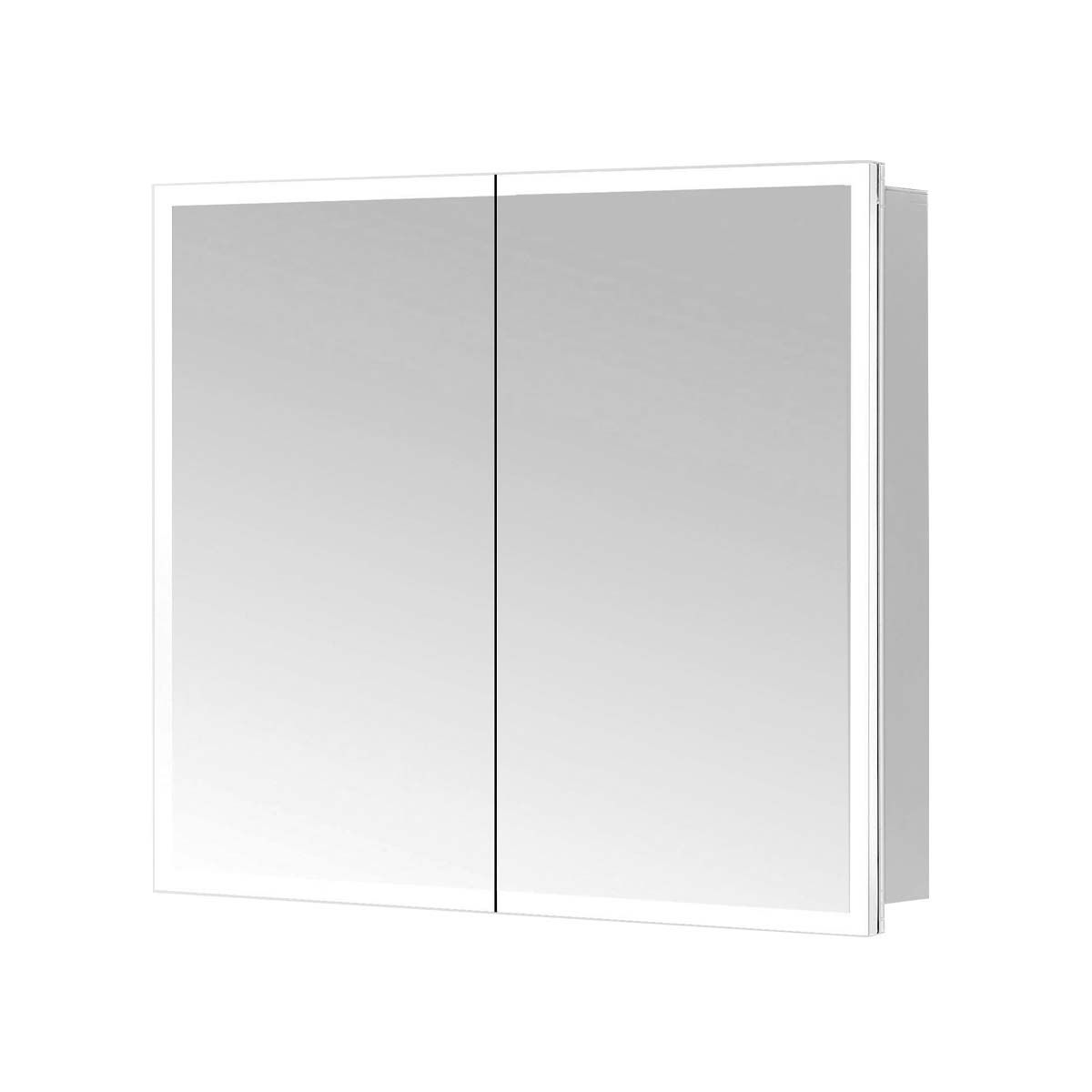 Lapis LED Mirrored Wall Double Cabinet 650x700mm
