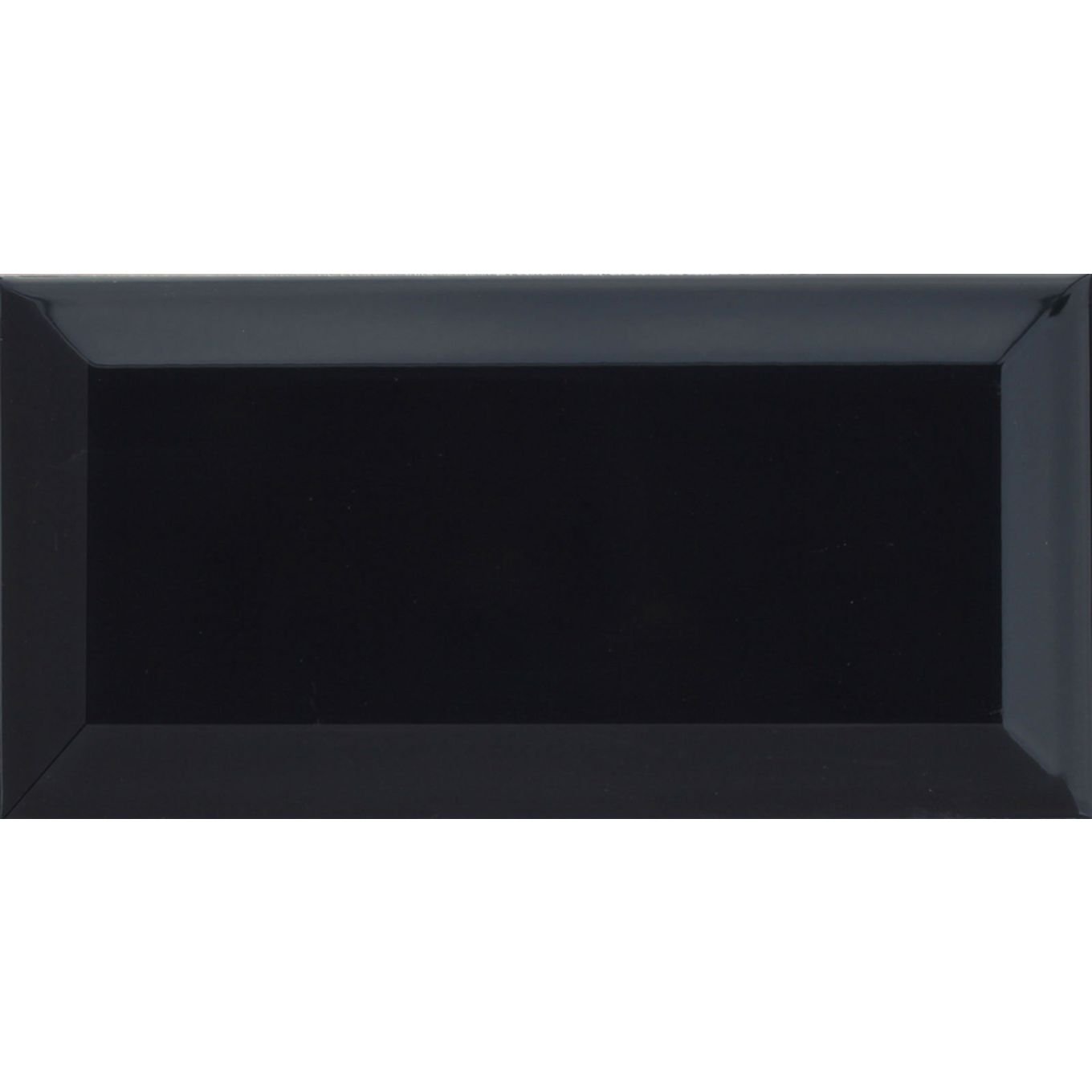 Metro Black Ceramic Brick Tile 100x200mm