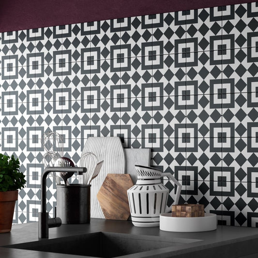 Cascais Mix 6 Matt Porcelain Tile 200x200mm