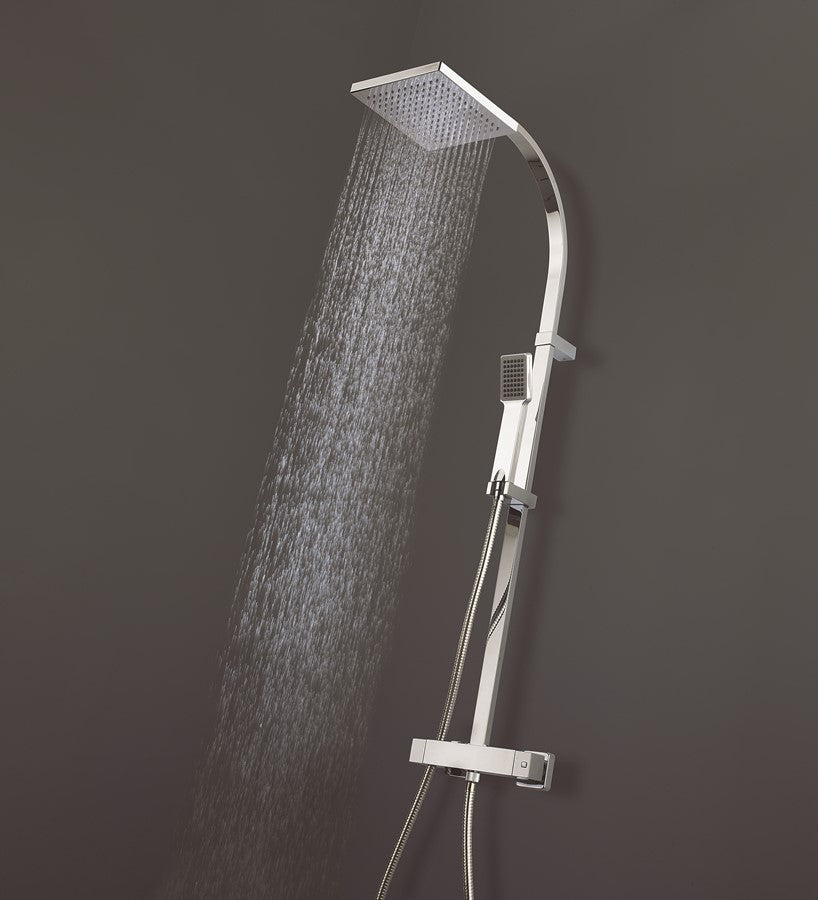 Planet Multifunction Thermostatic Shower Valve with Fixed Head & Single Mode Shower Kit