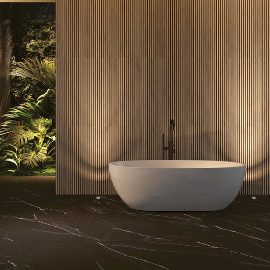Ottoman Slatted Wood Matt Ceramic Tile 333x1000mm