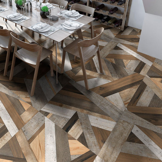 Laenor Multicolour Matt Porcelain Tile 800x800mm