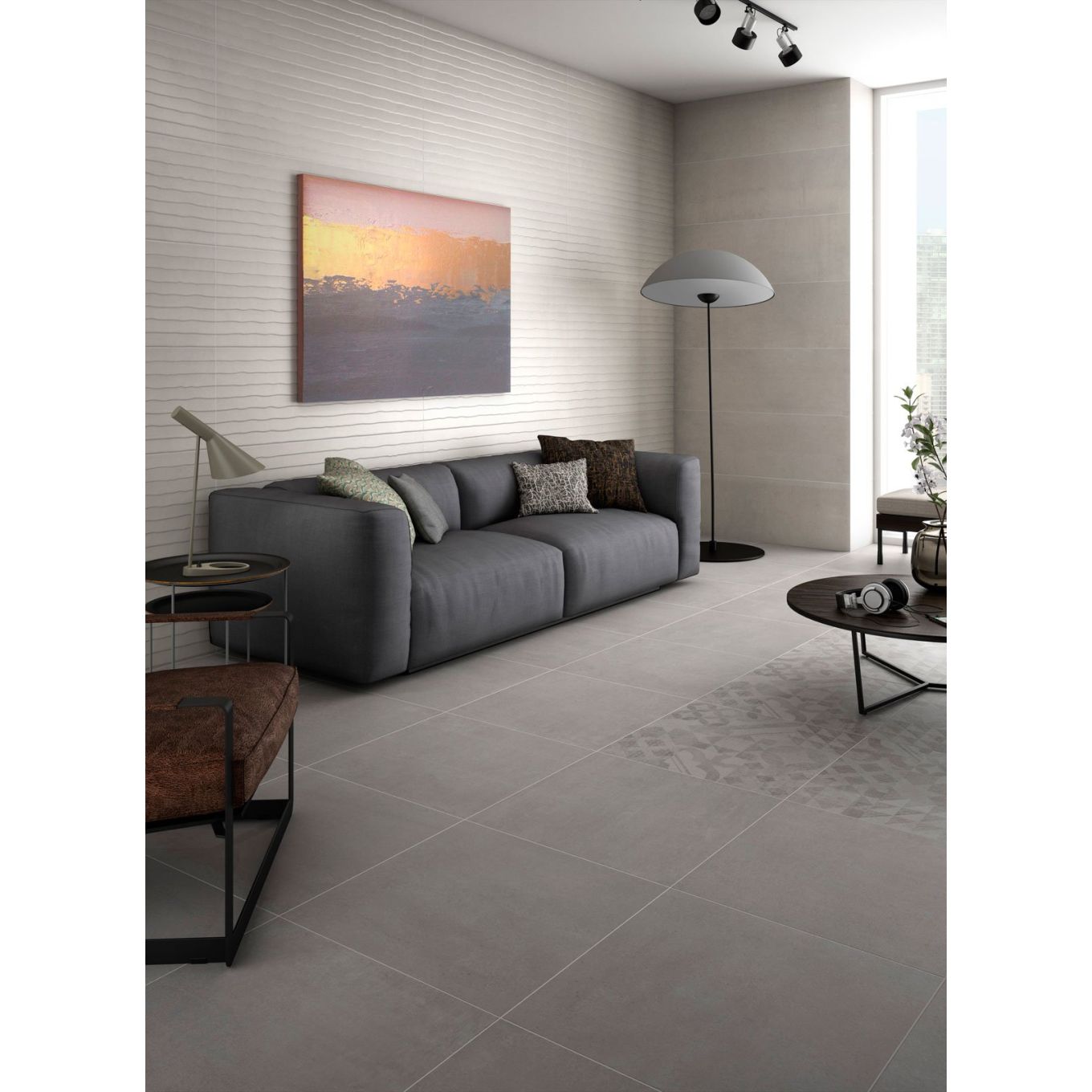 Moonlight Grey Rectified Ceramic Floor Tile 600x600mm