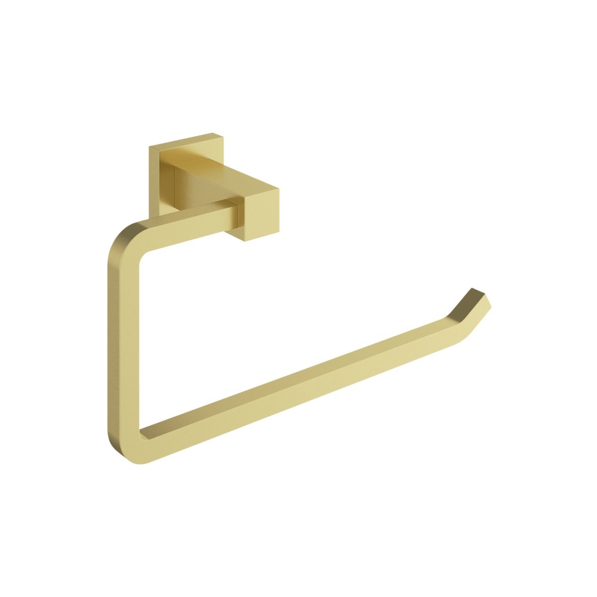Quad Brushed Gold Towel Ring