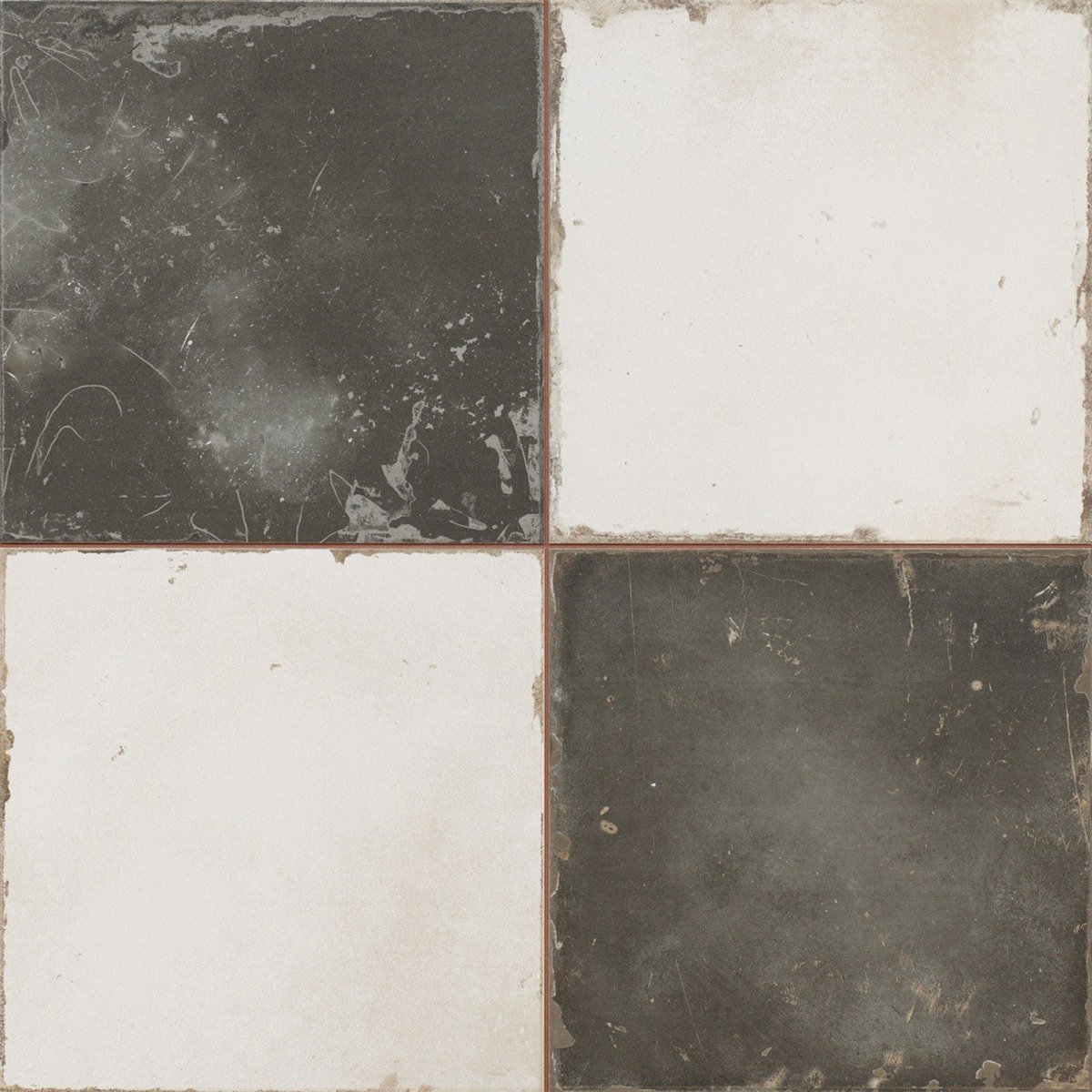 Fired Black And White Ceramic Tile 450x450mm
