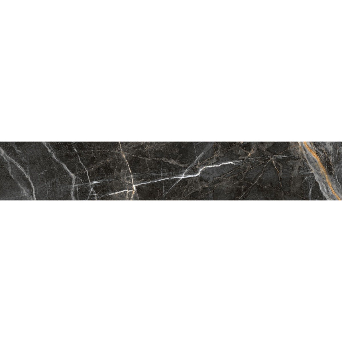 Salerno Black Matt Marble Plank Tile 150x900mm