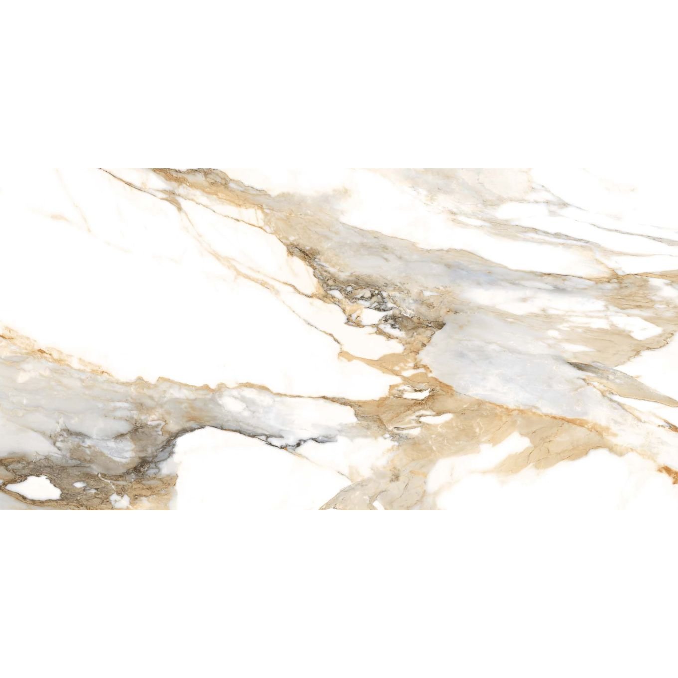 Charlie Beige Marble Gloss Porcelain Tile 300x600mm