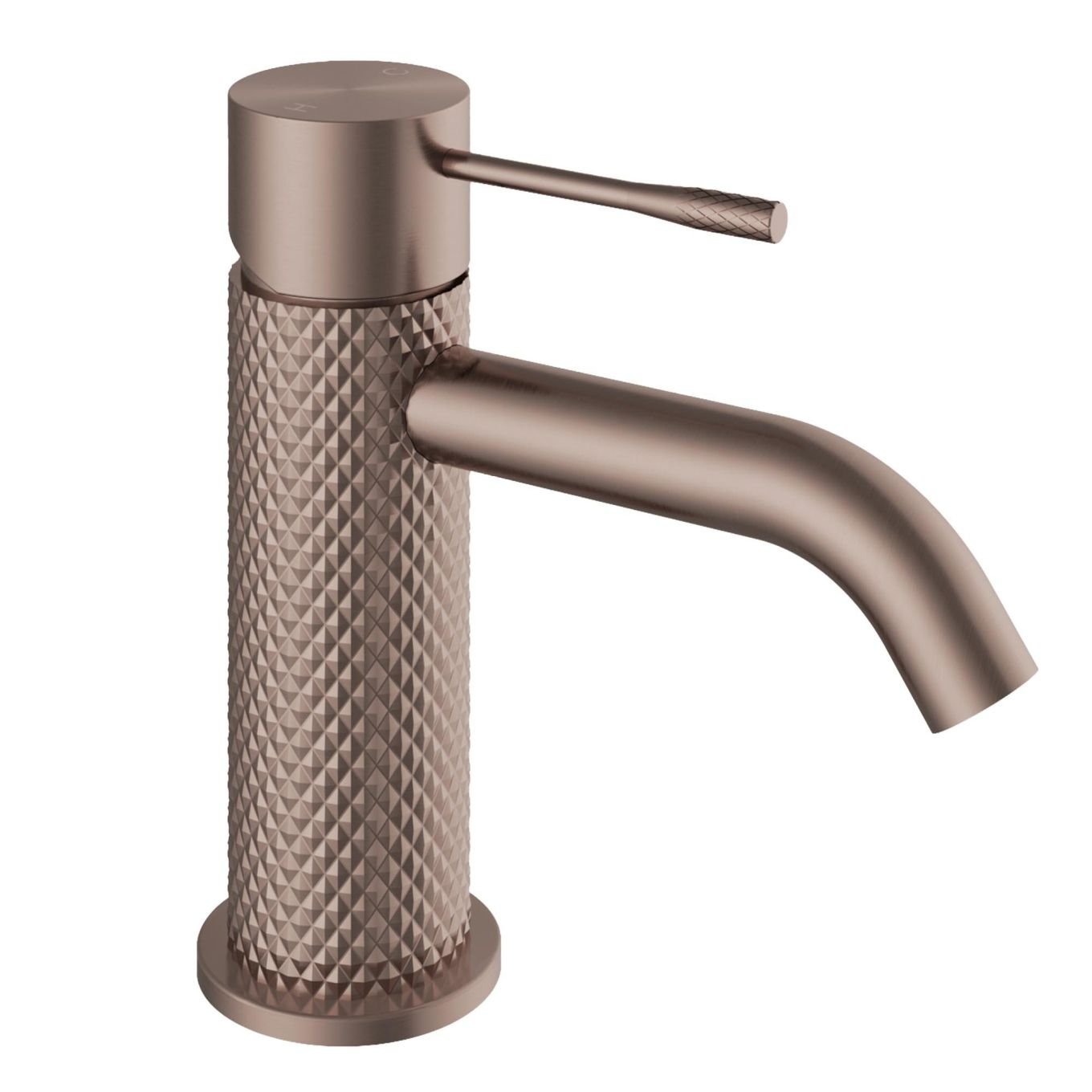 Moray Satin Bronze Knurled Basin Tap