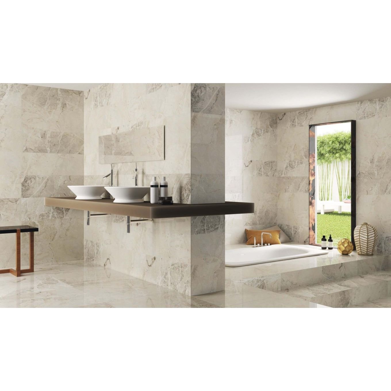Finesse Marfil Rectified Polished Porcelain Tile 290x840mm