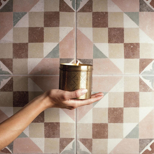 Machu Favara Matt Porcelain Patterned Tile 223x223mm