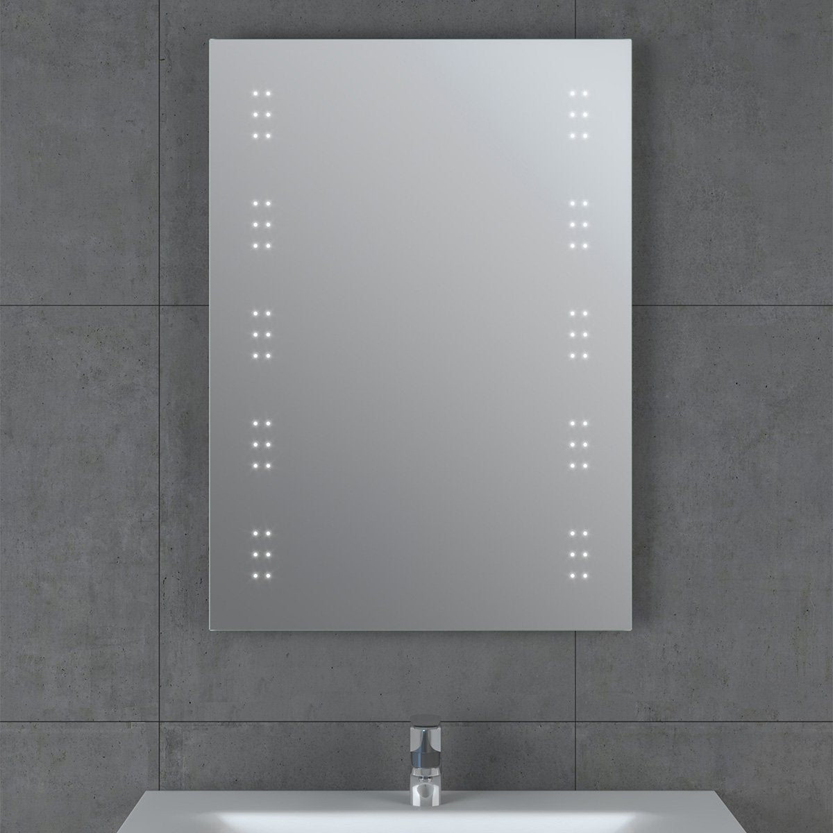 Verena Battery Powered Rectangular LED Mirror 500x700mm