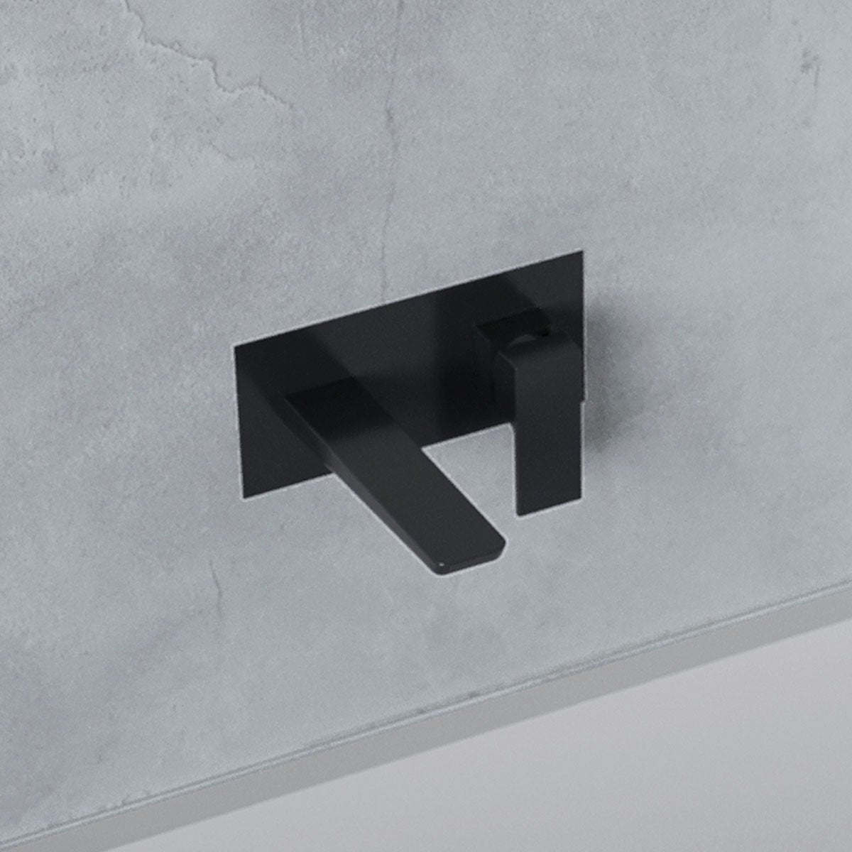 Zena Matt Black Wall Mounted Bath Filler Tap